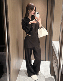 Melo wool wrap pants