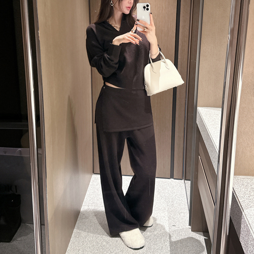 Melo wool wrap pants