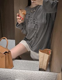 Number long sleeve tee