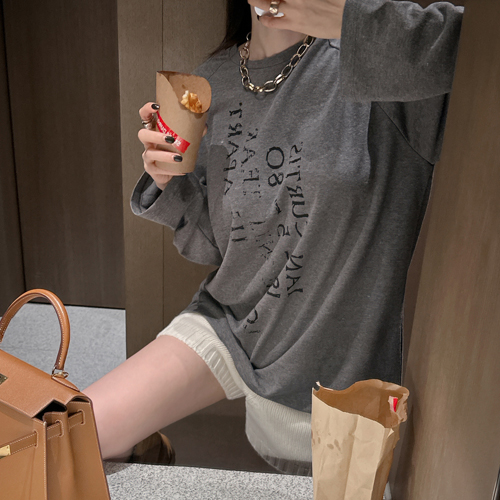 Number long sleeve tee