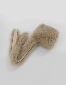 Fox fur collar muffler