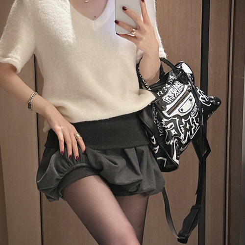 Joint balloon banding wool skirt