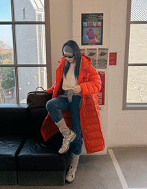 Pont duck down long padding (orange)