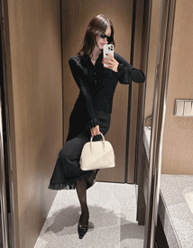 Maren frill long skirt