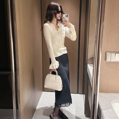 Maren frill long skirt