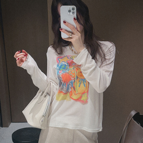 Crayon long sleeve wool tee