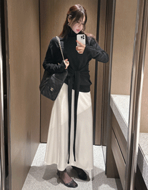 Tail lining gimo satin skirt (gimo)