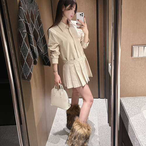 Pool warp shirt dress