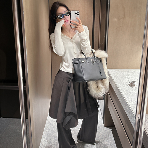 Eve button slim-fit tee