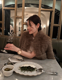 Hairy fox fur shorts coat (Fox100%)