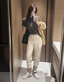 Judy wool knit jogger pants