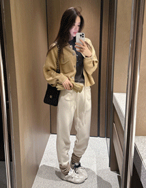 Rless knit stitch jacket