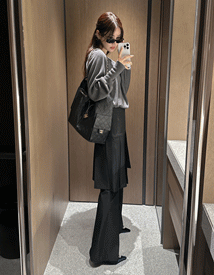 Royal pleats skirt pants