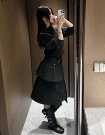 Glam two-way wool dress