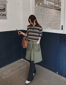 Multi quilting zipper skirt