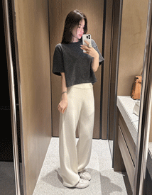 Rate boucle crop tee