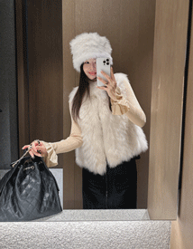 Belluna fox fur vest