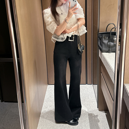 Carine span boots-cut gimo pants