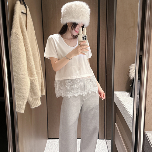 Lane under lace short tee