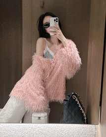 Tibet feather cardigan