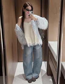 Wilde damage balloon denim