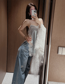 Wonder satin lace bustier