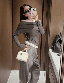 Pree halter layered tee