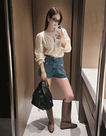 Blake pocket denim shorts