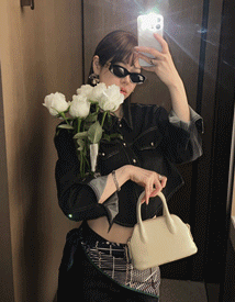 Dante denim crop shirt