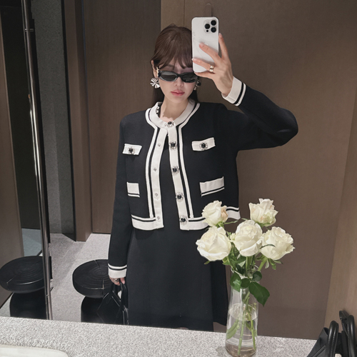 Coco line knit jacket