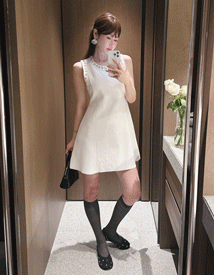 Coco flower beads dress