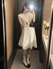 Mime flare midi skirt