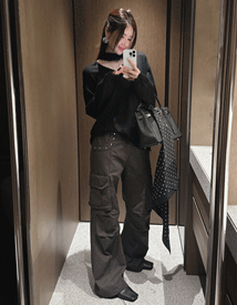 Piece pocket cargo pants