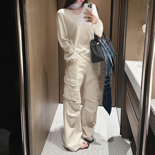 Piece pocket cargo pants