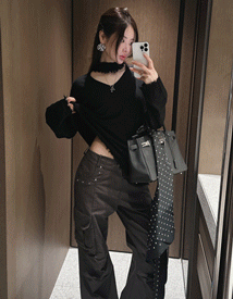 Smoothie loose choker knit