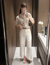 Frene 10boo belt slacks