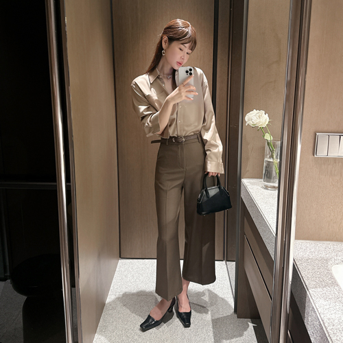 Frene 10boo belt slacks