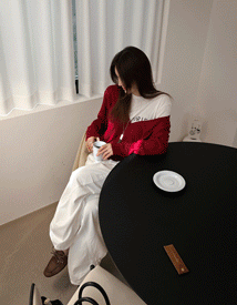 Brine deep V-neck knit