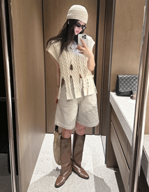 Nutty cotton half pants