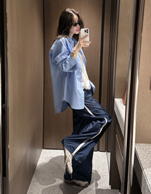 Brino zipper banding pants