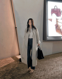 Noah single trench coat