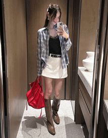 Benz belt skirt pants