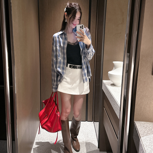 Benz belt skirt pants