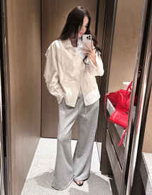 Wide string jogger pants