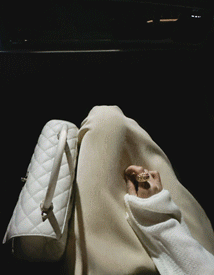 Given back slit long skirt