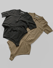 All-in-one collar knit