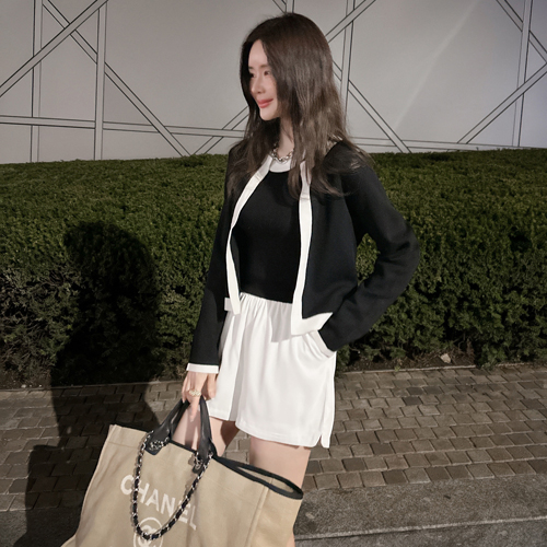 Halley two-tone cardigan