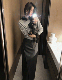 Tickle shibori round knit