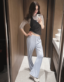 Dolce stripe span pants