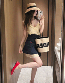 Rovely lace slip dress